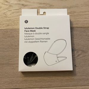 Lululemon Black Double Strap Face Mask